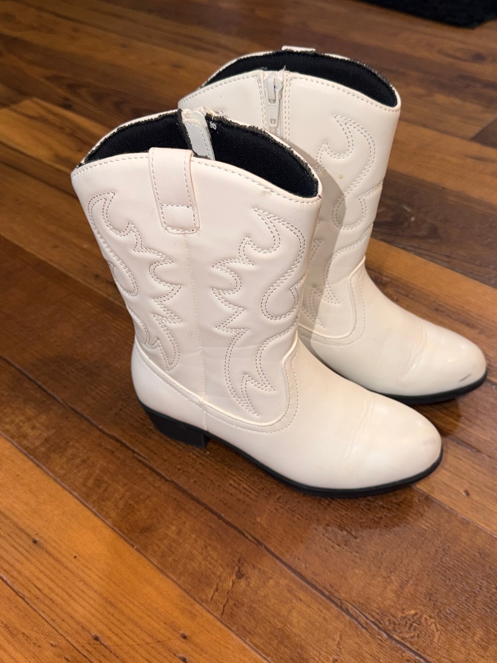 White Sonoma Western Cowboy Boots for Girls
